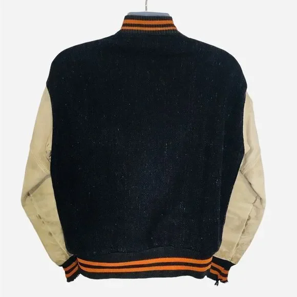 Vintage 50s Fox River Gloves Garment Co. Leather Letterman’s Varsity Jacket Coat - Picture 6 of 15